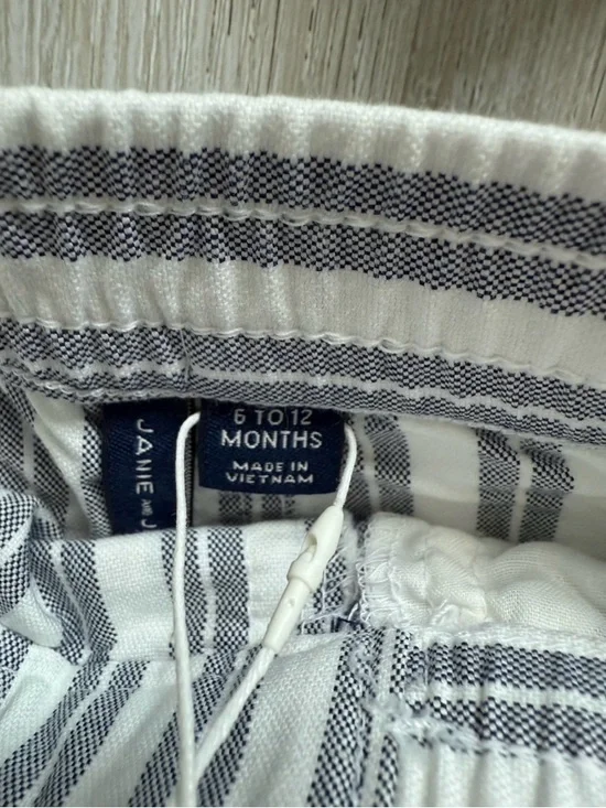 Janie and Jack Baby Boy Shorts 6-12 Months Striped NEW NWT Summer Nautical - Picture 2 of 5